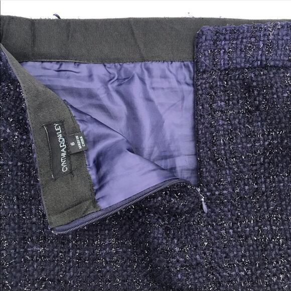 Cynthia Rowley Blue/Metallic Blue tweed Mi… - Picture 6 of 7